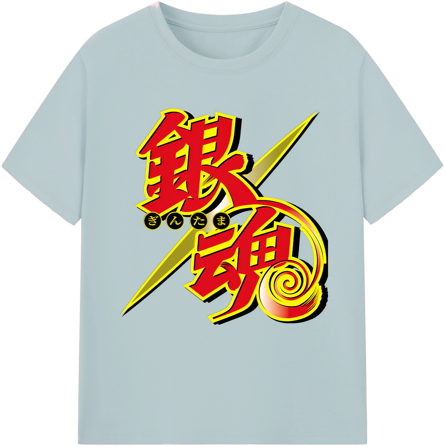 （画像用） ぎんたま 坂田銀時（さかたぎんとき） 神楽 志村新八（しむら しんぱち） GINTAMA Sakata Gintoki Kagura Shimura Shinpachi 綿100％半袖Tシャツ（フロントプリント）